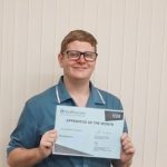 St Basils NHS Live and Work apprentice Christopher